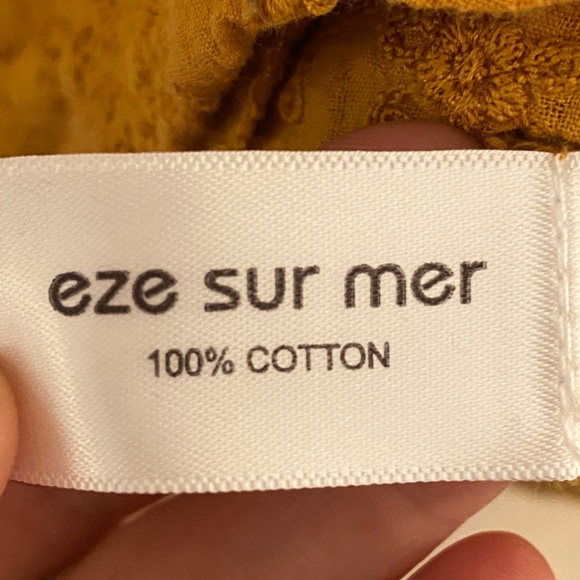 Anthro Eze Sur Mer Embroidered Lace Shirt - Picture 4 of 8